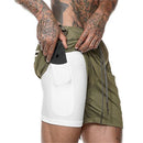 Shorts 2 Em 1 - Dry Fit E Térmico De Compressão