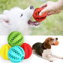 Bola de Borracha para Cães - Brinquedo Interativo Ração